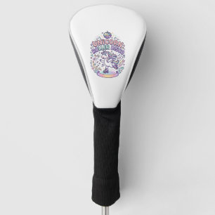 Unicorn Roller Disco Graphic Design T-Shirt Design Golf Head Cover