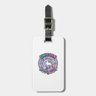 Unicorn Roller Disco POD Ready Marketplace Artwork Luggage Tag