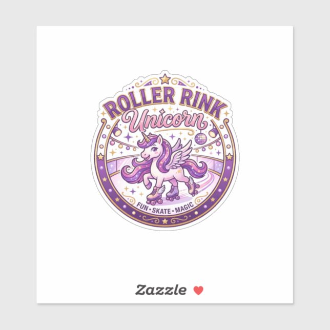 Unicorn Roller Rink Unicorn POD Ready Merch Design (Sheet)