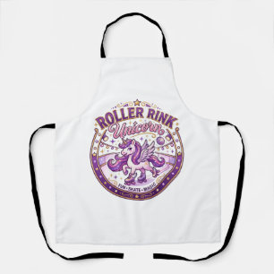 Unicorn Roller Rink Unicorn POD Ready Merch Design Apron