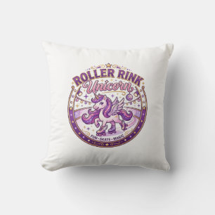 Unicorn Roller Rink Unicorn POD Ready Merch Design Cushion