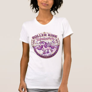 Unicorn Roller Rink Unicorn POD Ready Merch Design T-Shirt