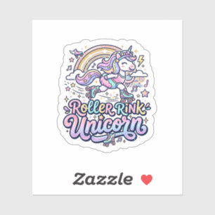Unicorn Roller Rink Unicorn Premium Vector Sticker