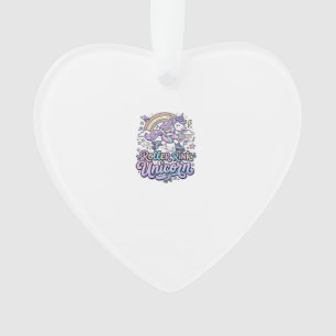 Unicorn Roller Rink Unicorn Premium Vector Sticker Ornament