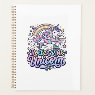 Unicorn Roller Rink Unicorn Premium Vector Sticker Planner