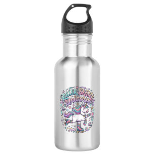 Unicorn Roller Skates Unicorn Retro Style Graphic 532 Ml Water Bottle