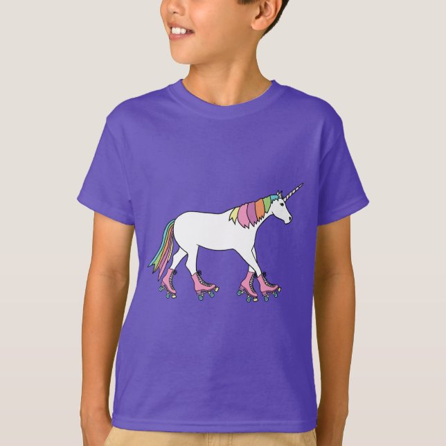 Unicorn Rollerskating T-Shirt (Front)
