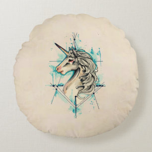 Unicorn Round Cushion