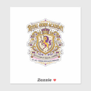 Unicorn Royal Horn Academy Stylish Zazzle Design_1