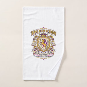 Unicorn Royal Horn Academy Stylish Zazzle Design_1 Hand Towel