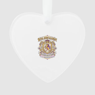 Unicorn Royal Horn Academy Stylish Zazzle Design_1 Ornament