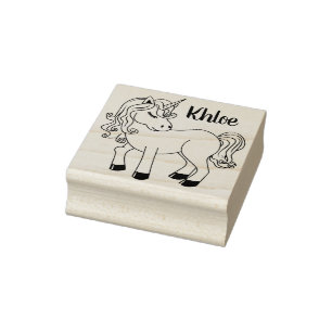 Unicorn Rubber Stamp