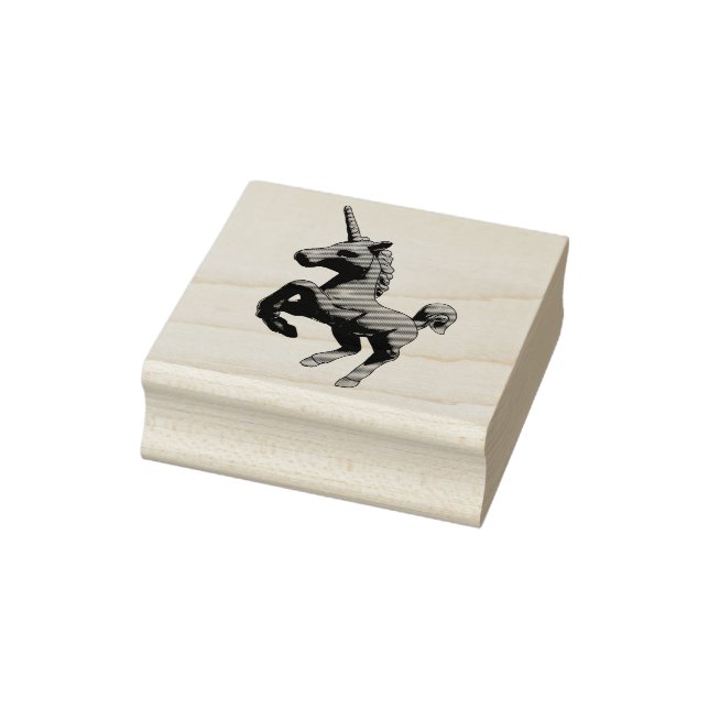 Unicorn Rubber Stamp (Gritty) (Stamp)