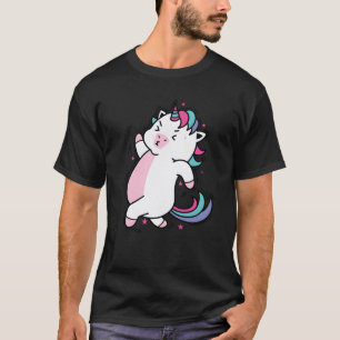 Unicorn Running Fable Creature Sport vintage funny T-Shirt