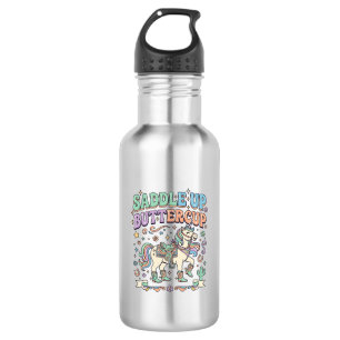 Unicorn Saddle Up Buttercup Kawaii Typography Desi 532 Ml Water Bottle
