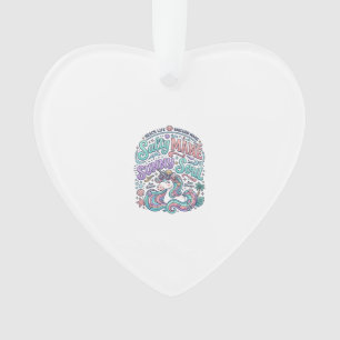 Unicorn Salty Mane Sunny Soul Retro Style T-Shirt  Ornament