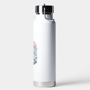 Unicorn Salty Mane Sunny Soul Retro Style T-Shirt  Water Bottle