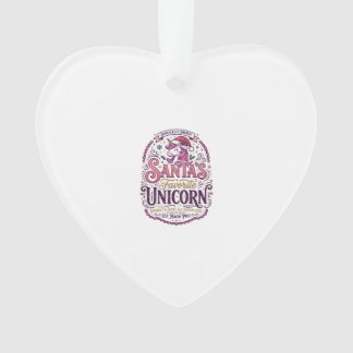 Unicorn Santa's Favourite Unicorn Ornament