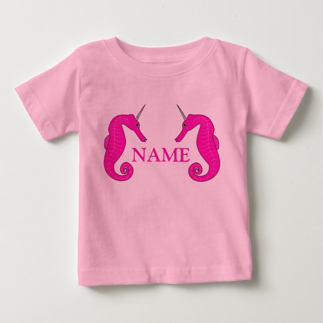 Unicorn Seahorse Baby T-Shirt (Front)