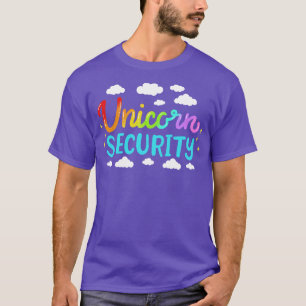 Unicorn Security Birthday T-Shirt