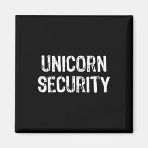 Unicorn Security Costume Halloween Mum Dad Party L Magnet