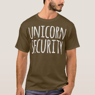 UNICORN SECURITY Funny Easy Lazy Halloween Costume T-Shirt