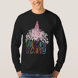 Unicorn Security Halloween Fall Costume For Kids A T-Shirt