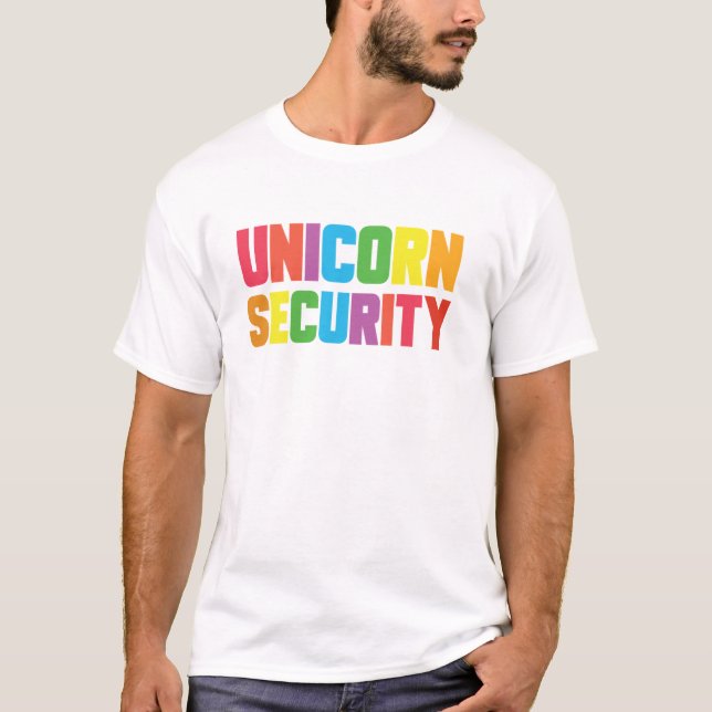 Unicorn Security Halloween T-Shirt (Front)
