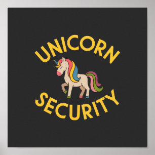 Unicorn Security: Keep the Magic Safe with a Touch Poster