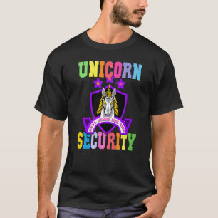Unicorn Security Mother Badge Mama Mummy Mum Bruh  T-Shirt
