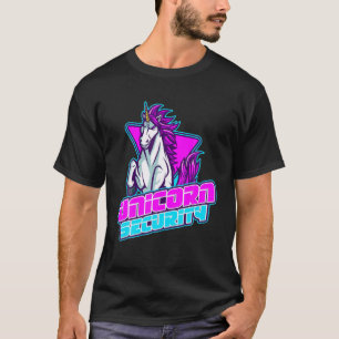 Unicorn Security - Rainbow Colours Unicorn Lovers T-Shirt