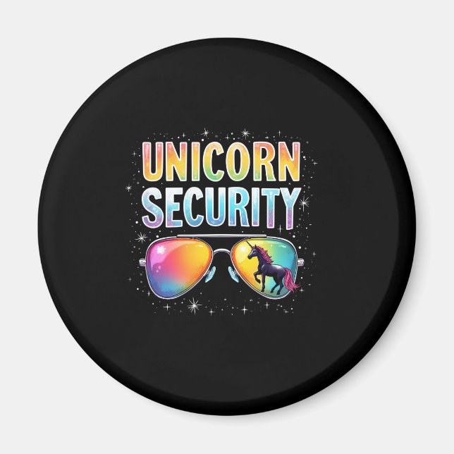 Unicorn SECURITY Unicorn Long Sleeve T-Shirt Magnet (Front)