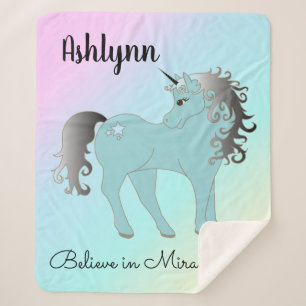 Unicorn Sherpa Blanket