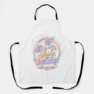 Unicorn Shine Like a Unicorn POD Ready Marketplace Apron