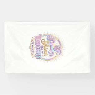 Unicorn Shine Like a Unicorn POD Ready Marketplace Banner