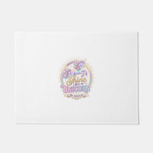 Unicorn Shine Like a Unicorn POD Ready Marketplace Doormat