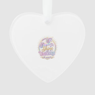 Unicorn Shine Like a Unicorn POD Ready Marketplace Ornament