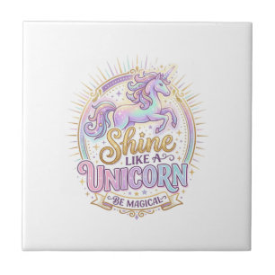 Unicorn Shine Like a Unicorn POD Ready Marketplace Tile