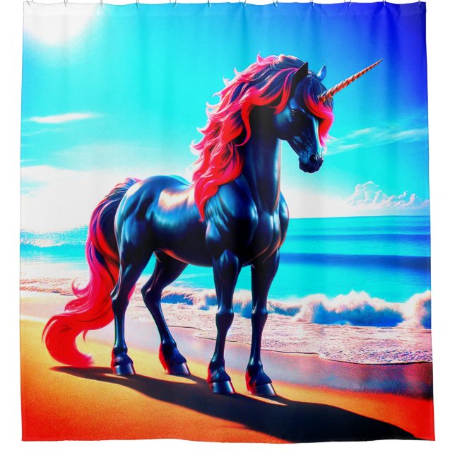 Unicorn Shower Curtain (Front)
