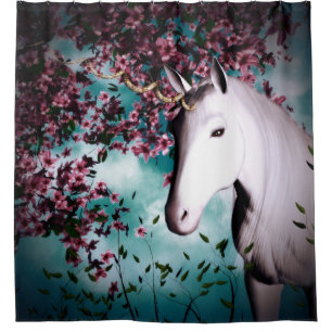 Unicorn shower curtain