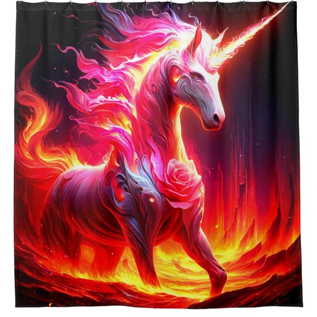 Unicorn Shower Curtain (Front)
