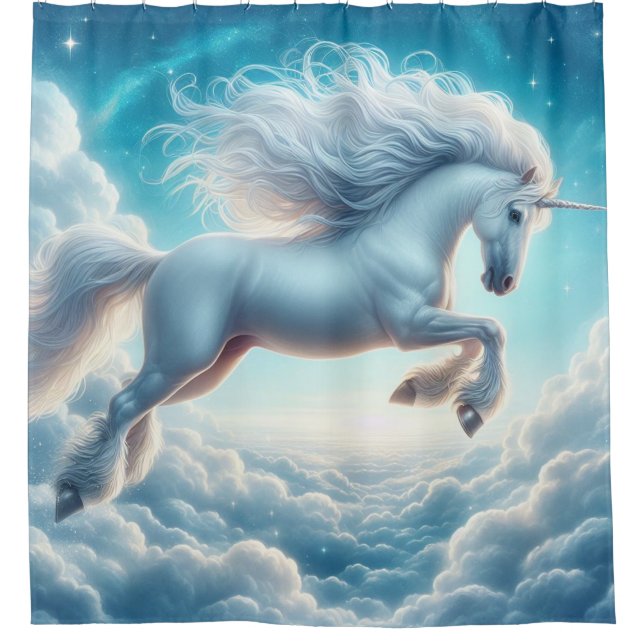 Unicorn Shower Curtain (Front)