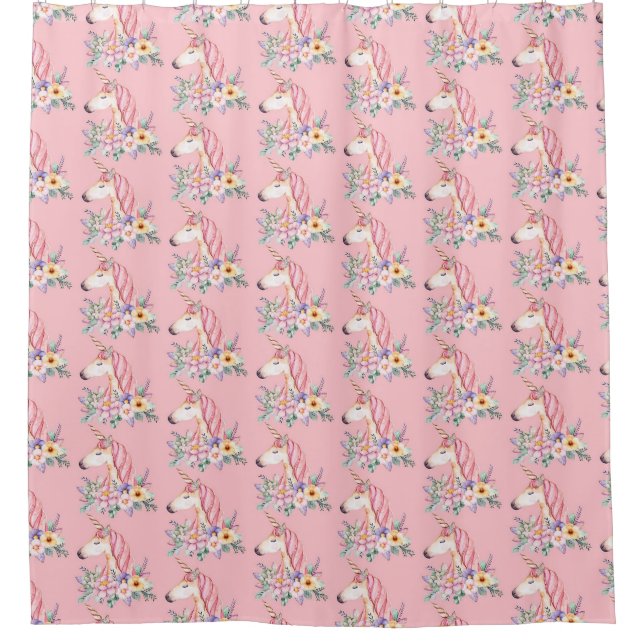 Unicorn Shower Curtain (Front)