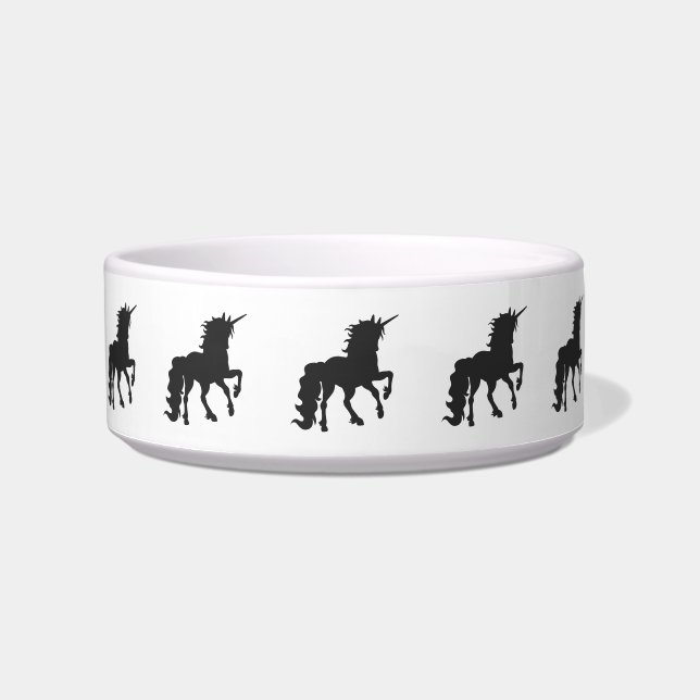 Unicorn  silhouette - Choose background colour Bowl (Front)