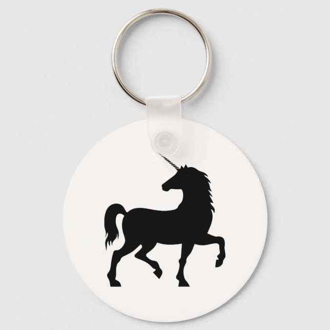 Unicorn Silhouette Key Ring (Front)
