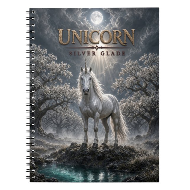 Unicorn Silver Glade Dark Cinema Notebook (Front)