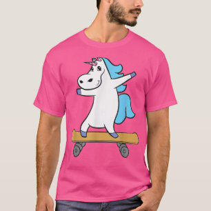 Unicorn Skateboarding Cute Skateboard Unicorn T-Shirt