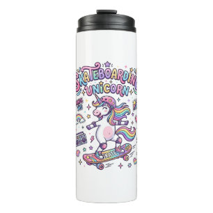 Unicorn Skateboarding Unicorn Bold Typography Shir Thermal Tumbler