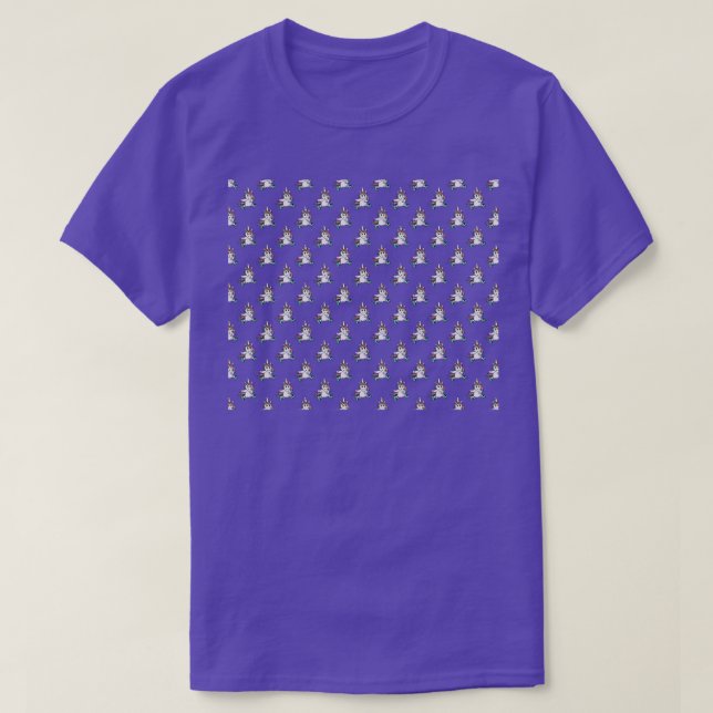 Unicorn Skater Pattern T-Shirt (Design Front)