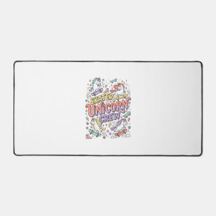 Unicorn Skater Unicorn Crew Whimsical Zazzle Desig Desk Mat